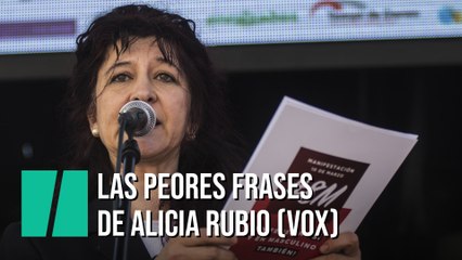 Las peores frases de Alicia Rubio (Vox)