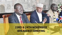 BBI report delays | No fraud in Integrity Centre sale | Dangerous Kibera law courts: Your Breakfast Briefing