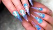 These holographic-flame nail stickers are next level