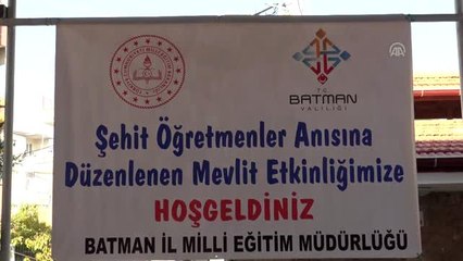 Şehit öğretmenler için mevlit