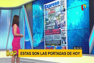 Así informan las principales portadas este viernes 22