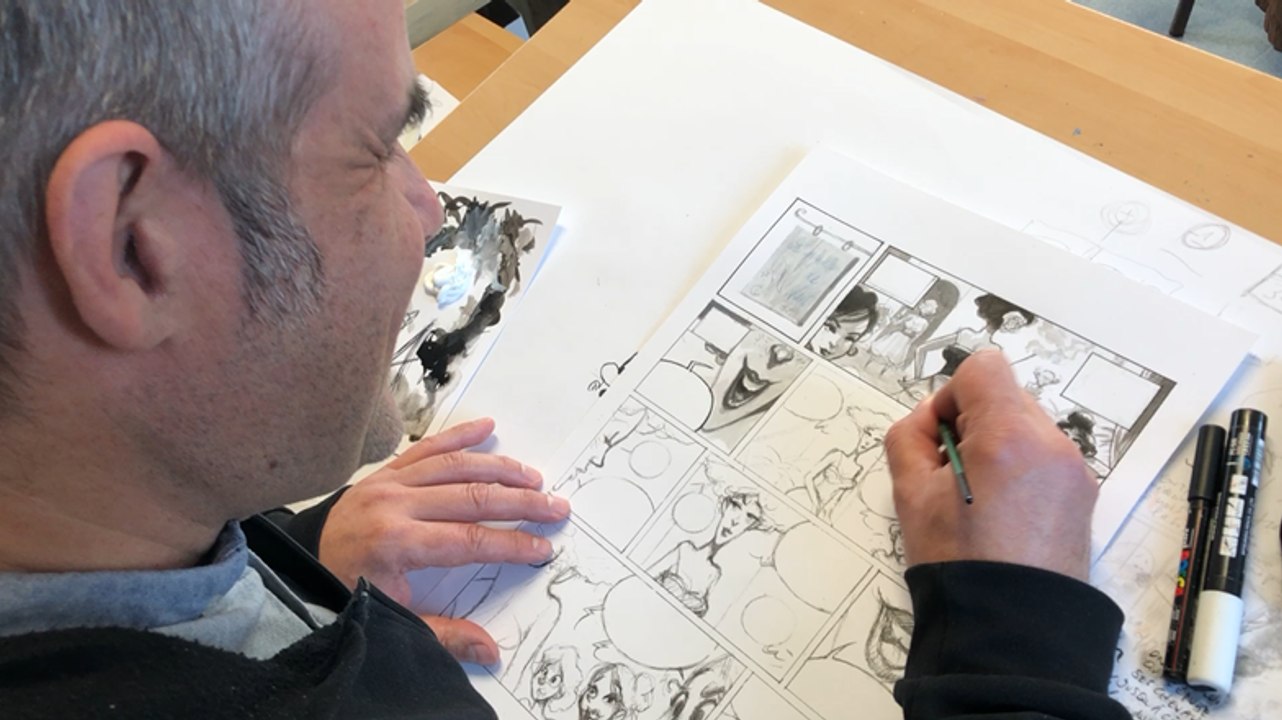 Sur la table de dessin d’Olivier Supiot
