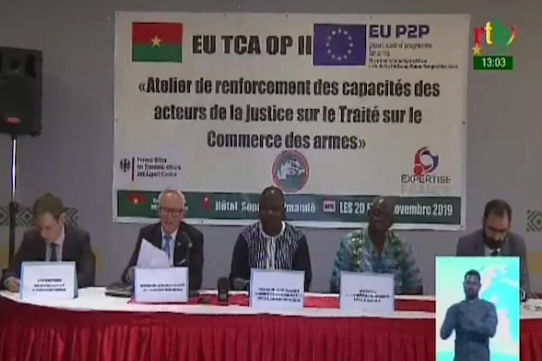 RTB/Atelier de renforcement des capacités des acteurs de la justice sur le traité sur le commerce des armes