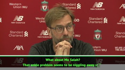 Klopp will be 'sensible' with Salah's ankle injury