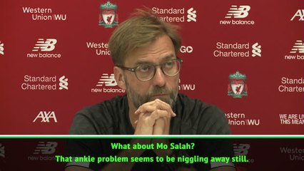 Klopp will be 'sensible' with Salah's ankle injury