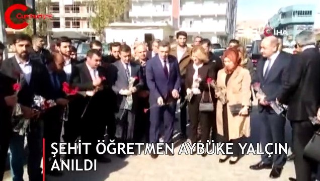 Şehit öğretmen Aybüke Yalçın anıldı