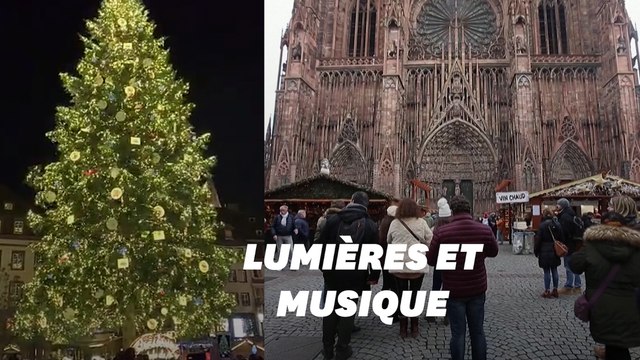 Strasbourg a inauguré son marché de Noël et illuminé son sapin en musique