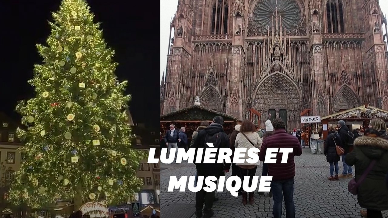 Strasbourg a inauguré son marché de Noël et illuminé son sapin en musique