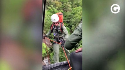 Resgate de homem que sofreu acidente no Mestre Álvaro