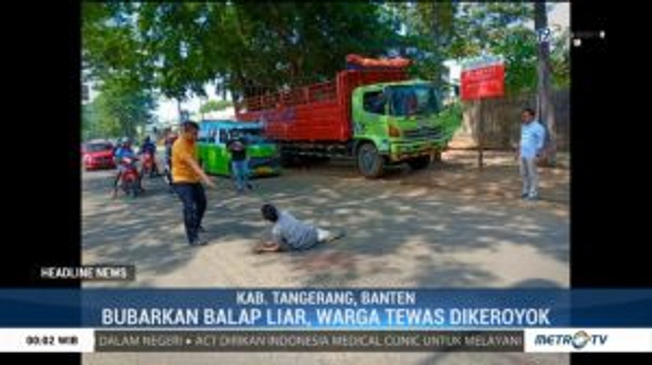 Bubarkan Balap Liar, Warga Tewas Dikeroyok