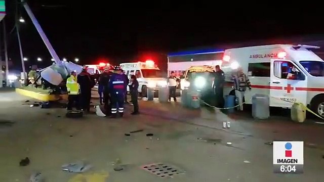 Impactante choque destroza auto y mata a un joven