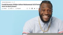 Deontay Wilder Goes Undercover on Reddit, YouTube and Twitter
