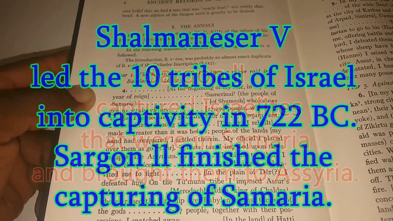Ancient Assyrian records - Israelite Captivity pt.3
