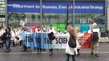 Extinction Rebellion scientists march through central London urging action on climate change