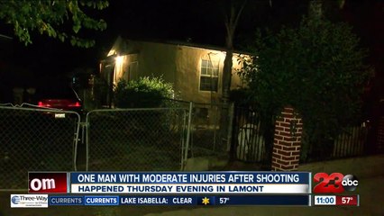 One Man with Moderate Injuries after Shooting in Lamont