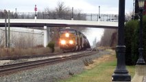 CSX tanker train going through Berea, Ohio (11/22/2019)
