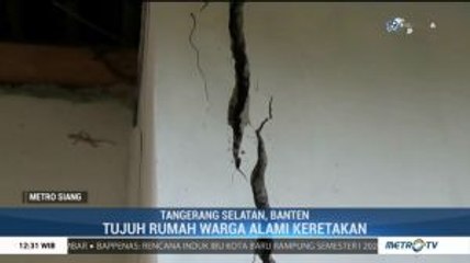 7 Rumah di Tangerang Selatan Rusak Akibat Pergeseran Tanah