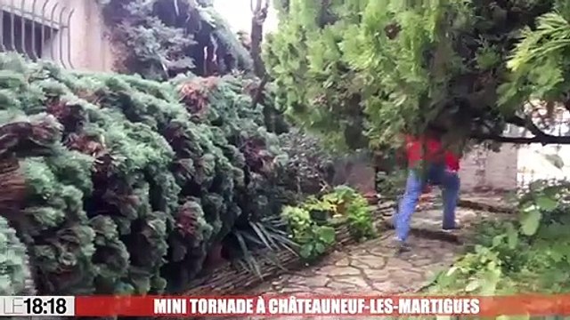 Une mini-tornade fait des dégâts à Châteauneuf-les-Martigues