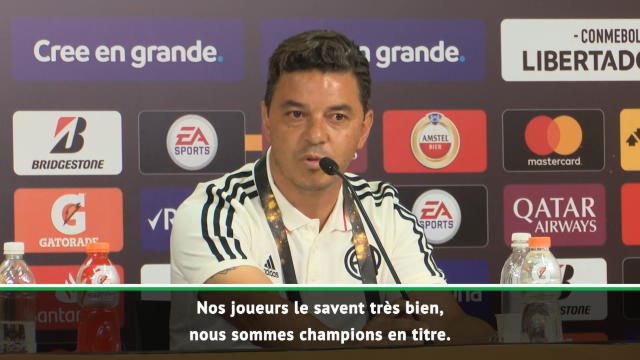 Libertadores - Gallardo : Nous sommes uniquement des prétendants au titre