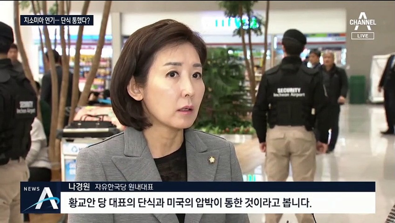 “패스트트랙 저지 남았다”…황교안, 청와대 앞 단식 노숙