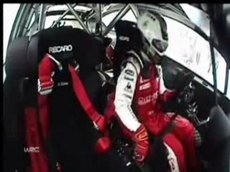 WRC Rally 2008 - Accident Sébastien Loeb - Suède