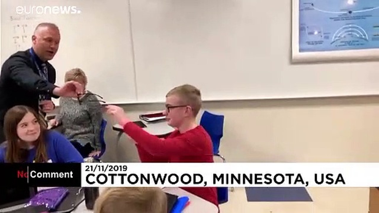 The future's bright: Boy cries after seeing colours for the first time