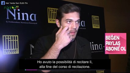 Intervista di Furkan Andic alla premiere di "Nina" - SUB ITA