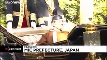 ویدئو؛ مراسم ویژه تکیه زدن امپراتور ژاپن بر تخت سلطنت
