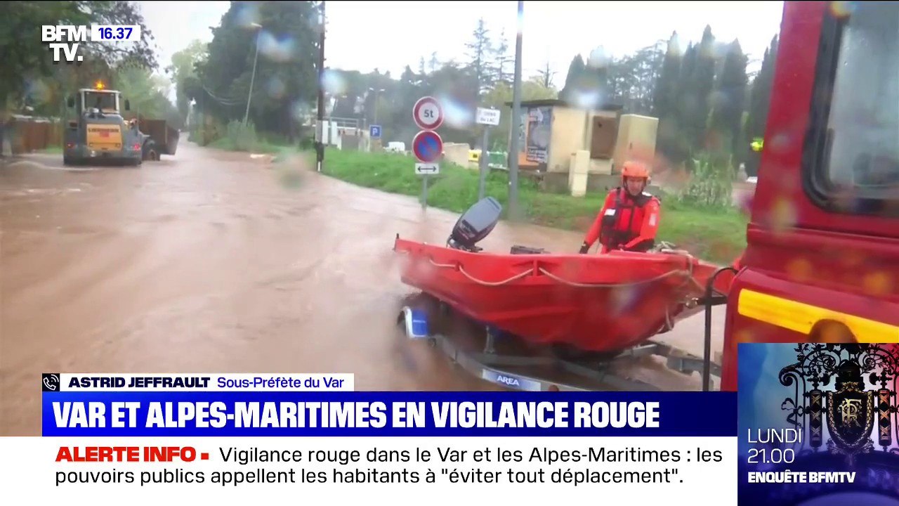 Intempéries dans le Var: "À notre connaissance, il n'y a pas de victime recensée" (sous-préfète du Var)
