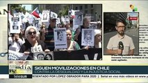 Chilenos exigen justicia para víctimas de represión en marchas