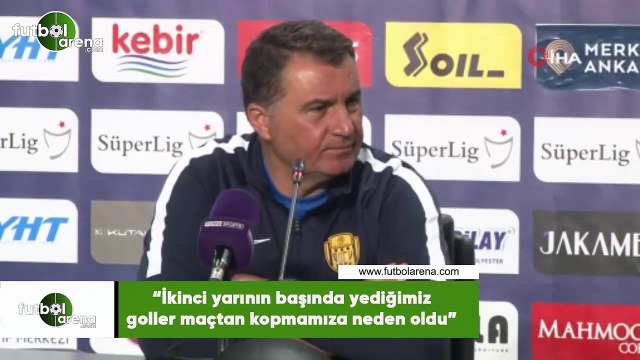 Mustafa Kaplan: “İkinci yarının başında yediğimiz goller maçtan kopmamıza neden oldu”