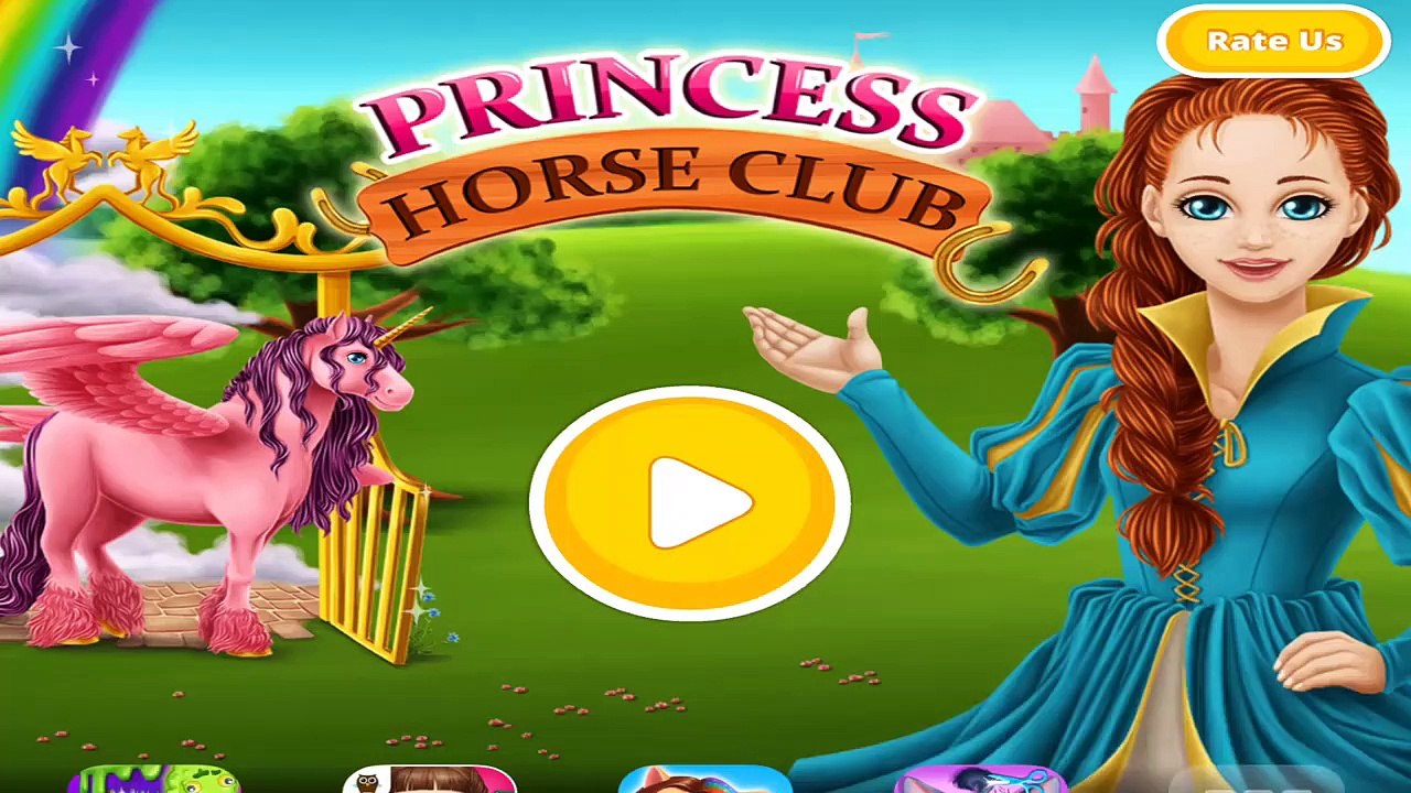 Princess Horse Club Clean Up Pet Makeover Kids Games