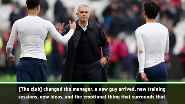 Mourinho praises Spurs players after 'very difficult' week