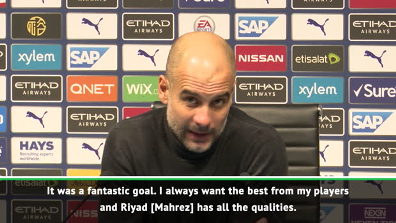 Guardiola hails 'fantastic' Mahrez goal