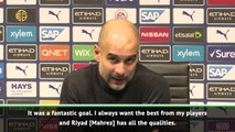 Guardiola hails 'fantastic' Mahrez goal