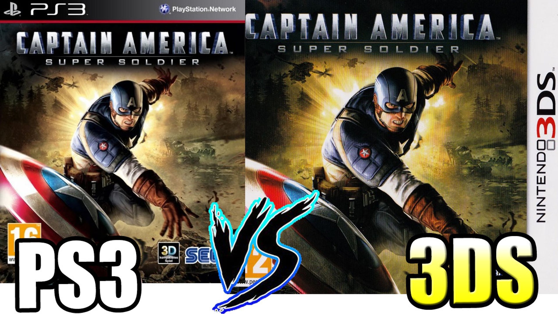 PS3 vs 3DS - Captain America Super Soldier Graphical Comparison – Видео  Dailymotion