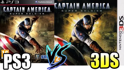 PS3 vs 3DS - Captain America Super Soldier Graphical Comparison