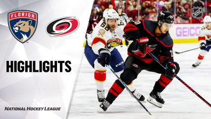 NHL Highlights | Panthers @ Hurricanes 11/23/19