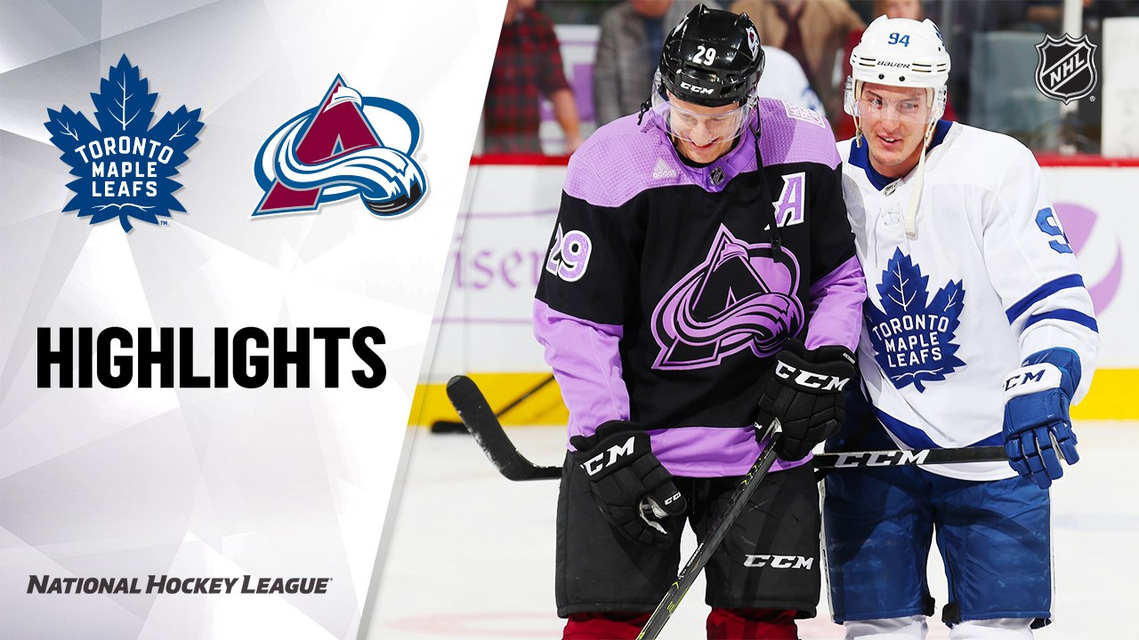 NHL Highlights | Maple Leafs @ Avalanche 11/23/19