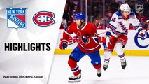 NHL Highlights | Rangers @ Canadiens 11/23/19