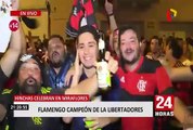 Copa Libertadores: Flamengo campeón y así lo celebran los hinchas en las calles de Miraflores