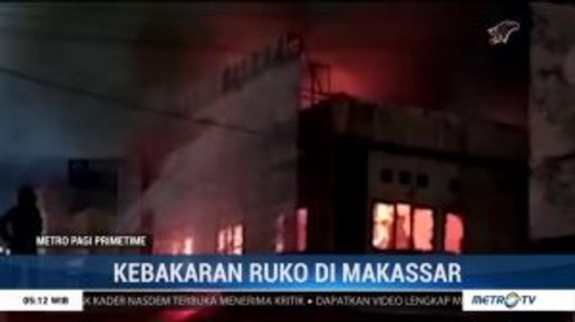 Puluhan Ruko New Zamrud di Makassar Terbakar