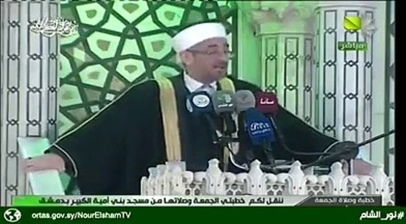 سوريون يعلّقون على رد "البوطي" في خطبة الجمعة على الضربات الإسرائيلية (فيديو)
