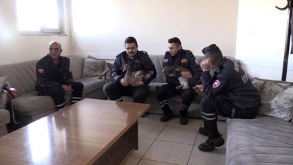 Yaban kazları "Ateş" ve "Su" itfaiyenin maskotu oldu