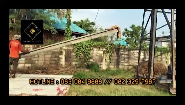 รับสร้างบ้าน-ขั้นตอน การตอกเสาเข็มบ้าน-โทร 083 084 9888