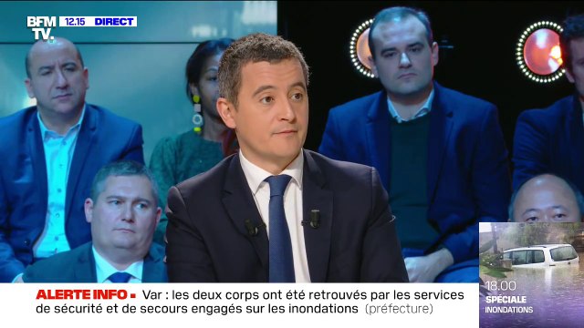 Gérald Darmanin à propos des inondations: Nous serons au rendez-vous de la solidarité nationale