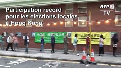 Elections à Hong Kong: forte participation des électeurs
