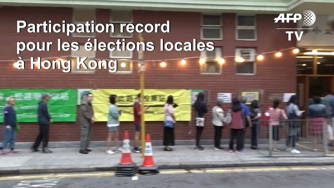 Elections à Hong Kong: forte participation des électeurs