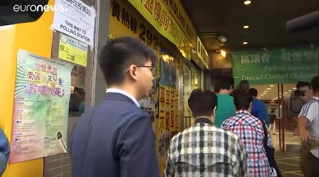Rekordbeteiligung bei hongkonger bezirkswahlen
