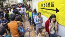 Hong Kong elections: voting kicks off in first polls since protest crisis erupted
